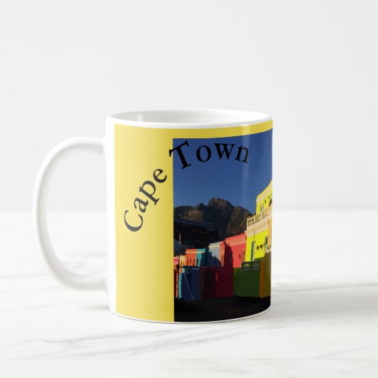 ケープタウン南アフリカ共和国 コーヒーマグカップ (左)