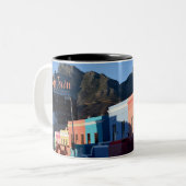 ケープタウン南アフリカ共和国 ツートーンマグカップ (正面左)