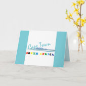 ケープタウン南アフリカ挨拶カード カード (黄色い花)