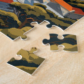 ケープタウン南アフリカ旅行アートヴィンテージ ジグソーパズル (側面)