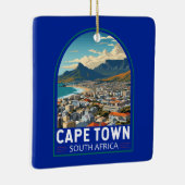 ケープタウン南アフリカ旅行アートヴィンテージ セラミックオーナメント (右)