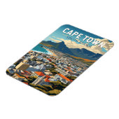 ケープタウン南アフリカ旅行アートヴィンテージ マグネット (左側)