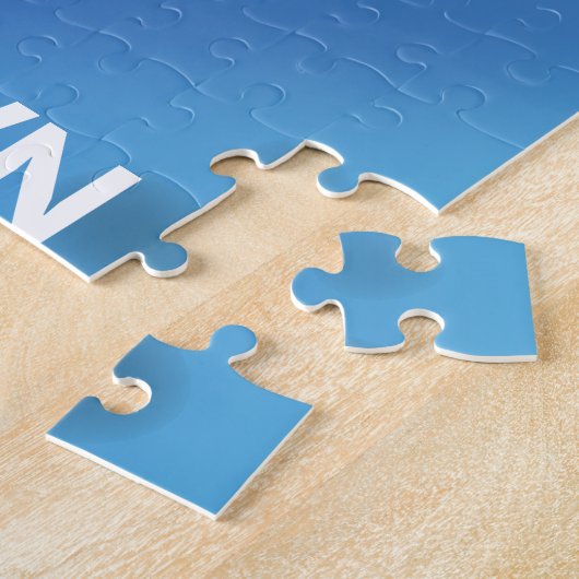 ケープタウン南アフリカ旅行ポスター ジグソーパズル (側面)