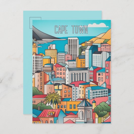 ケープタウン南アフリカ旅行 ポストカード (正面/裏面)