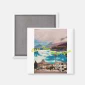 ケープタウン南アフリカ獅子頭コラージュ磁石 マグネット (正面/裏面)