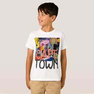 ケープタウン南アフリカ落書きシャツ、少年の2 Tシャツ