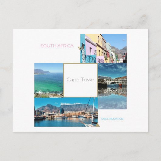 ケープタウン南アフリカ表山はがき ポストカード (正面)