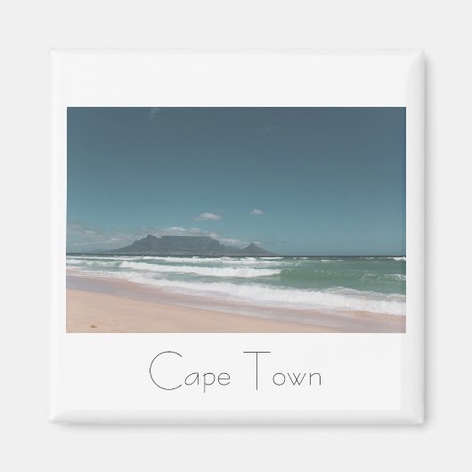 ケープタウン南アフリカ表山磁石 マグネット (正面)