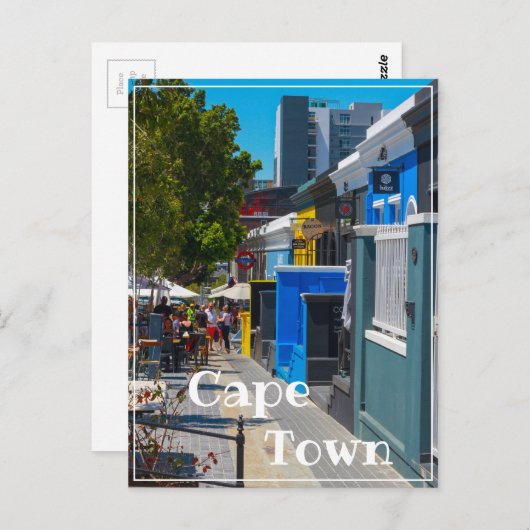 ケープタウン南アフリカ通りビューシティスケープ ポストカード (正面/裏面)
