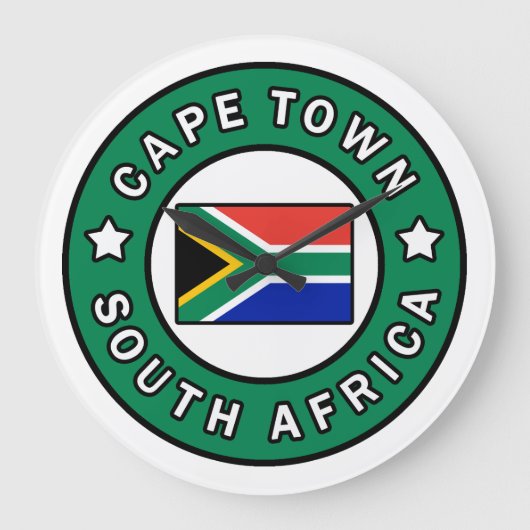 ケープタウン南アフリカ ラージ壁時計 (正面)