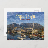 ケープタウン名勝ポストカードからの挨拶 ポストカード (正面/裏面)