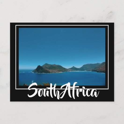 ケープタウン地域の海と山、ハウトベイ ポストカード (正面)