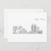 ケープタウン建築建物スケッチ ポストカード (正面/裏面)