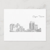 ケープタウン建築建物スケッチ ポストカード (正面)