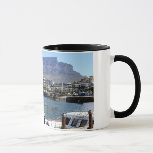 ケープタウン港およびテーブル山 マグカップ (右)