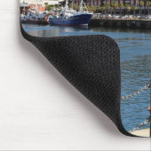 ケープタウン港を渡るテーブル山の眺め マウスパッド (コーナー)