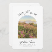 ケープタウン結婚のテーブルマウンテン日付を保存 招待状 (正面/裏面)