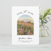 ケープタウン結婚のテーブルマウンテン日付を保存 招待状 (スタンド正面)