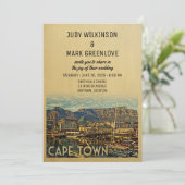 ケープタウン結婚式招待状南アフリカ 招待状 (スタンド正面)