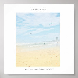 ケープタウン考えビーチ海ポスター ポスター