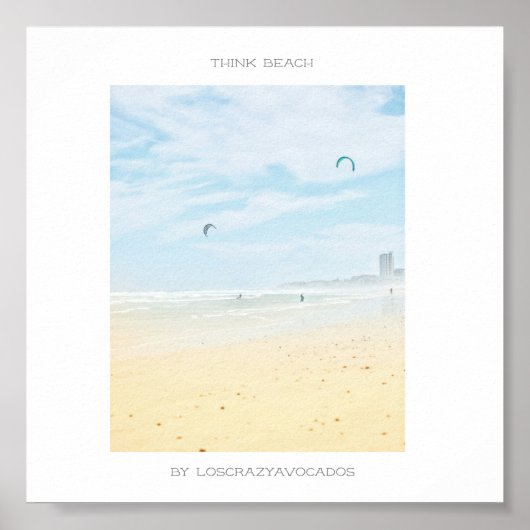 ケープタウン考えビーチ海ポスター ポスター (正面)