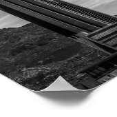 ケープタウン街並みテーブルマウンテン南アフリカ ポスター (角)