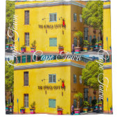 ケープタウン街並み建築南アフリカ シャワーカーテン (正面)