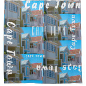 ケープタウン街並み建築南アフリカ シャワーカーテン (正面)