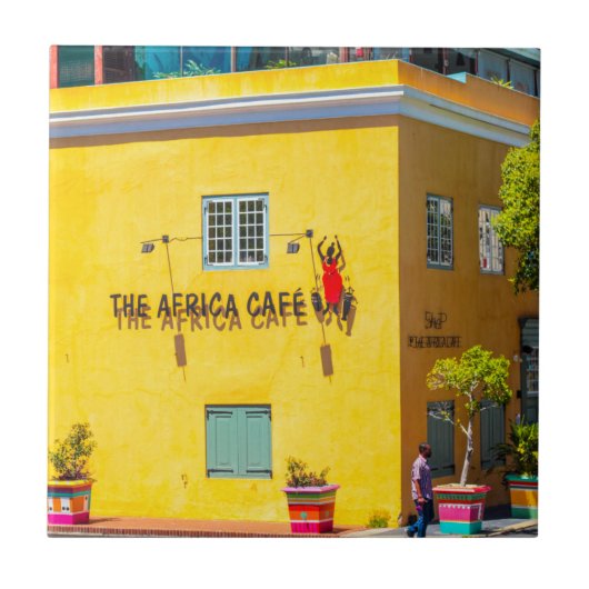 ケープタウン街並み建築南アフリカ タイル (正面)