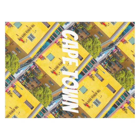 ケープタウン街並み建築南アフリカ テーブルクロス (正面(横))