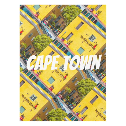 ケープタウン街並み建築南アフリカ テーブルクロス (正面)