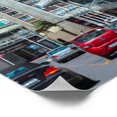 ケープタウン街並み建築南アフリカ ポスター (角)