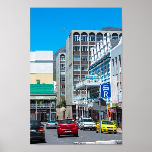 ケープタウン街並み建築南アフリカ ポスター (正面)