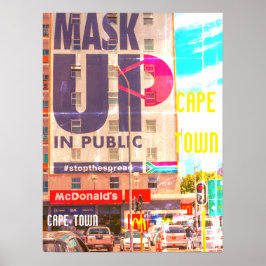 ケープタウン街並み建築南アフリカ ポスター