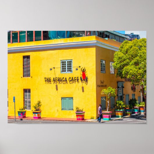 ケープタウン街並み建築南アフリカ ポスター (正面)