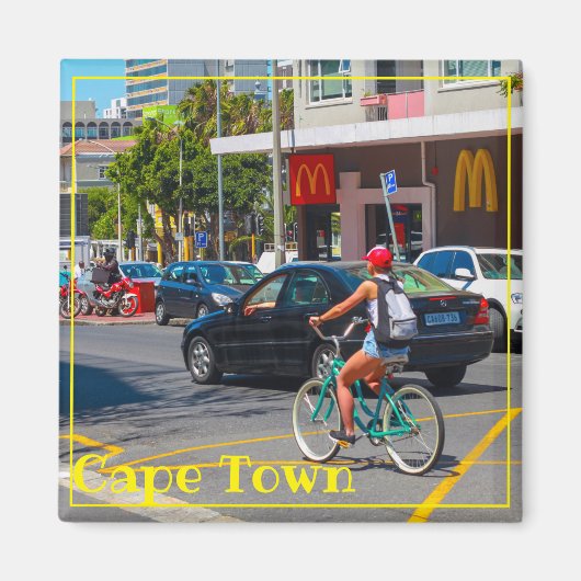 ケープタウン街並み建築南アフリカ マグネット (正面)