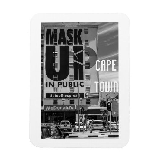 ケープタウン街並み建築南アフリカ マグネット (縦)