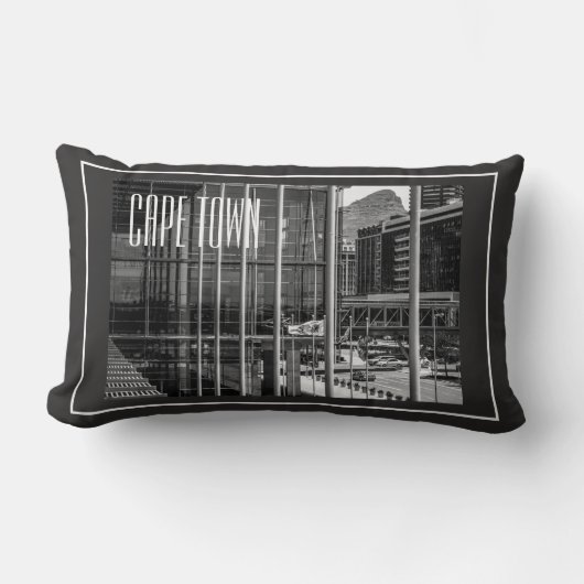 ケープタウン街並み建築南アフリカ ランバークッション (正面)