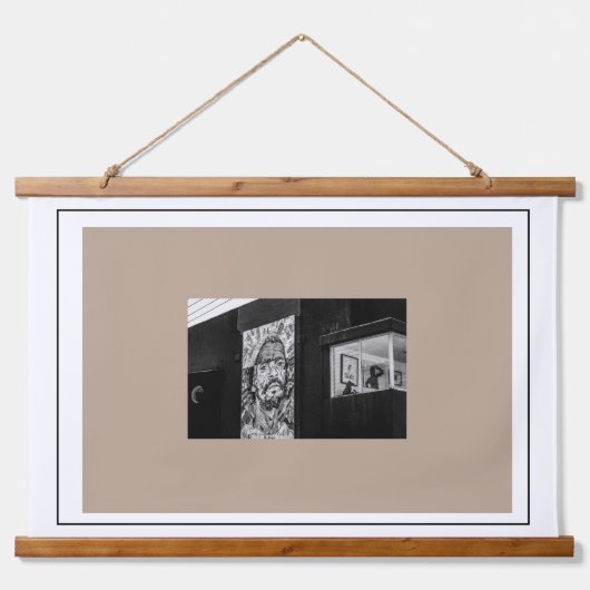 ケープタウン街並み建築南アフリカ 吊り下げ型タペストリー (正面)