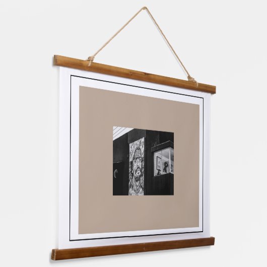 ケープタウン街並み建築南アフリカ 吊り下げ型タペストリー (傾斜あり)