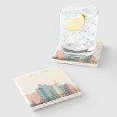 ケープタウン、アフリカ|都市スカイライン ストーンコースター (横)