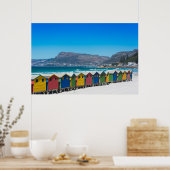 ケープタウン、ビーチの小屋 ポスター (キッチン)