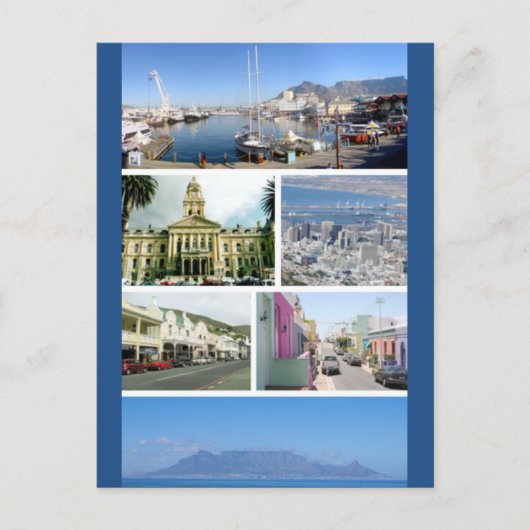 ケープタウン モンタージュ, 南アフリカ ポストカード (正面)