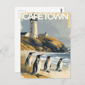 ケープタウン、南アフリカヴィンテージ ポストカード (正面/裏面)