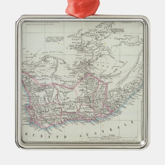 ケープタウン、南アフリカ共和国2 メタルオーナメント (正面)