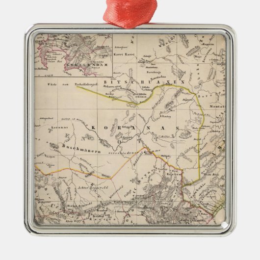 ケープタウン、南アフリカ共和国 メタルオーナメント (正面)