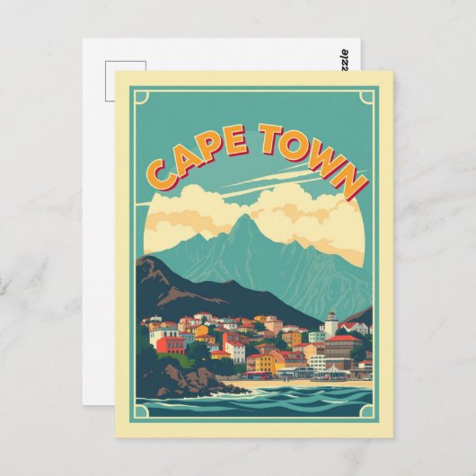 ケープタウン、南アフリカ文化模様旅行 ポストカード (正面/裏面)