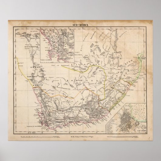 ケープタウン，南アフリカ2 ポスター (正面)