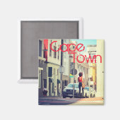 ケープタウン 南アフリカ ストリートビュー 市街景観 マグネット (正面/裏面)