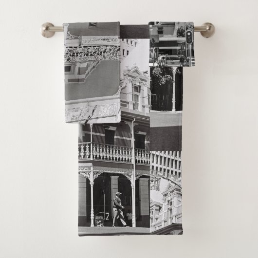 ケープタウン 南アフリカ モノクローム バスタオルセット (インサイチュ)